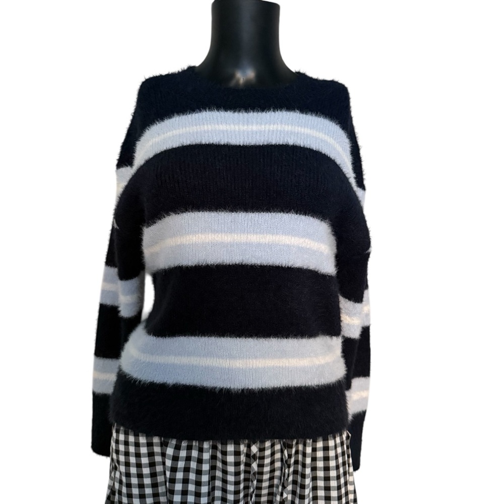 Striped Black and White Women's Sweater